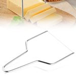 Prasacco Cheese Slicer Wire Cheese Slicer Stainless Steel Butter Slicer with Wire Handheld Cheese Slicer for Block Cheese