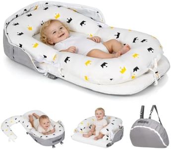 Hronta 4-in-1 Baby Lounger for Newborns 0-24 Months, Portable & Foldable