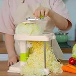 HENIRAG Cabbage Grater Stainless Steel Vegetable Shredder Slicer Cutter Cabbage Chopping Tool Cabbage Slicer Rotating Cabbage Shredder Cabbage Shredding Cutting Machine Cabbage Cutter