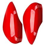 Door Wing Mirror Cover for Ford Fiesta MK7 09-18 Left+Right Side (Red)