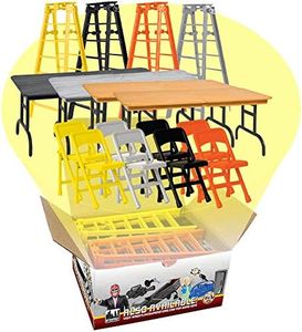 Complete Set of All 4 Ultimate Ladder, Table & Chairs Playsets for Wrestling Action Figures