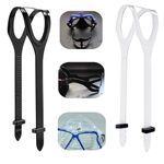 JLEivvi 2 PCS Scuba Mask Strap Universal Dive Mask Strap Replacement Silicone Mask Strap Swimming Goggles Glasses Silicone Strap for Diving Swimming Snorkeling(2 Colors)