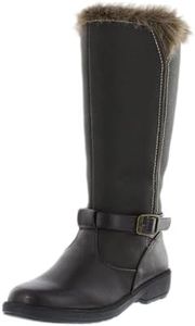 Boston Accent Women's Patty Insulated Waterproof Snow Winter Boots with Zipper, Brown, 10