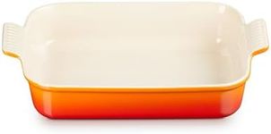 Le Creuset Heritage Rectangular Dish, Stoneware, 32 cm, 2.31 kg, Volcanic, 71102320900001