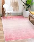 Lanffia Modern Ombre Washable Rugs 