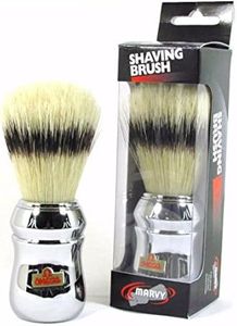 William Marvy No. 4 Omega Silver Handle Shaving Brush