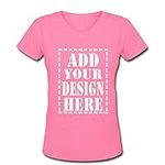 Personalized V Neck T Shirts for Wo