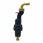 Water Block Automatic Toilet Water Shut-Off Device for 3/8" Water Supply Lines - Vertical Install, Leak & Flood Damage Protection, 100% Mechanical, Stops Running Toilets, Bursts, & Flapper Leaks