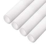 uxcell Foam Tube for Protecting Pipes and Heat Preservation 3.28 Ft Length 1.57in ID 2.36in OD Pipe Insulation Kits White 4 Pack