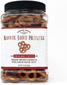 Everton Original Butter Toffee Pretzels: Gourmet Artisan Butter Toffee Covered Pretzels, made in small batches for that Rich Small Batch Butter Toffee Confection. 15oz Gourmet Grab Jar