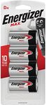 Energizer Max D Batteries - 4 Pack