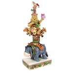 Enesco Disney Traditions Collection by Jim Shore Winnie The Pooh and Friends Stacked Figurine- Stone Resin Hand Painted Crafted Collectible Christmas Disney Figurines Home Decor Statue, 9.75 Inch