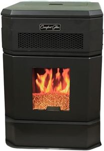 Comfort Glow Pellet Stove - Heats Up To 2,800 sq ft, 120 lb. Hopper, Digital Control Panel, Remote Control, 200 CFM Blower, Mobile Home Approved - CGPS2200