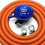 Calor Gas Brand Butane 21Mm Gas Regulator 1Mt Hose & 2 Clips 5 Year Warranty