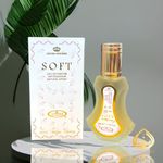 Soft Al Rehab 35ml Perfume Spray, citruses, vetiver, vanilla, caramel, white musk, orchid and jasmine