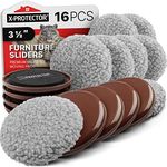Furniture Sliders X-PROTECTOR - Multi-Surface Sliders for Carpet - Furniture Movers Hardwood Floors - Best 8-Pack 3 1/2” Moving Pads and 8 Hardwood Socks - Move Your Furniture ON Any Surface Easily!