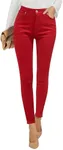 GRAPENT Womens Clothes Stretchy Jeans for Women Work Jeans para Mujer Women's Jeggings Petite Jeans Stretch Business Casual Slimming Jeans Trousers Denim Outfit Color Red Small Size 0 Size 2