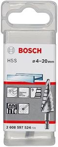 Bosch Accessories 2608597524 4/6/8/10/12/14/16/18/20 mm HSS Step with 1/4-Inch Hex Drill Bits