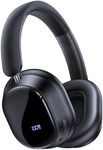 Hybird Active Noise Cancelling Bluetooth 6.4 Headphones Wireless 140 Hrs Playtime ANC & Battery Display Over Ear Headphones With ENC Mic Hi-Res Audio Comfort Earcup Headphones for Travel Game Music