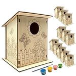 Wooden Birdhouse Crafting Kit: 12 D