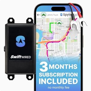 Spytec Swift Wired GPS Tracker for Cars with 3 Month Service, No Fees, GPS Tracking for Vehicles & Trucks, Easy Installation to Car Battery w/No Drain, 24/7 GPS Surveillance, USA & Worldwide Tracking