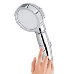 Hivexagon High Pressure Water Saving 3 Modes Handheld Shower Head with Adjustable On/Off and Pause Spray Modes HG426