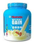 Nutrela Weight Gainer - 2KG | 20g Protein, 66.8 Carbs | Ideal for Athlete, Men, Women & Kids - Banana Flavour