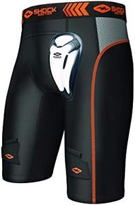 Compression Hockey Short w/BioFlex Cup Black S