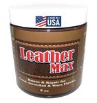 Blend It On Leather Max XL 8 Ounce Jar Refinish for Your Furniture, Jacket, Sofa or Car Seat, Couch, Purse, Boots (Dark Brown) Super Easy Instructions, Restore Any Material, Bonded, Genuine
