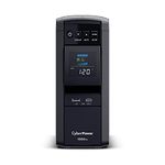 CyberPower CP1000PFCLCD PFC Sinewave UPS System, 1000VA/600W, 10 Outlets, AVR, Mini-Tower