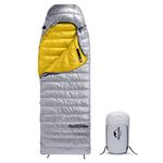 Naturehike Ultralight Goose Down Sleeping Bag 750/550 Fill Power Compact Portable 3-4 Season for Adults Kids Cold Weather Waterproof Backpack,Camping,Hiking