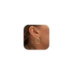 Kenivira Gold Statement Earrings for Women,Gold Chunky Dangle Drop Earrings Trendy,Big Large Gold Geometric Earrings for Women Formal Jewelry