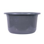 Kuber Industries Plastic Tub | Bath Tub of Bathing & Washing | Tub for Bathroom | Bathtub for Baby | Lightweight & Durable Water Tub | 25 LTR | Grey