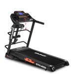 SPARNOD FITNESS STH-4050 Treadmill for Home Use (4.5HP Peak) Automatic Foldable Motorized Running Indoor with Multifunction and Auto-Incline (Free Installation Service), Black