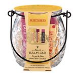 Burt's Bees Lip Balm Gift Set, Beeswax Lip Balm, Pomegranate Lip Balm, Hibiscus Tinted Lip Balm, Balm Jar, 3x4.25g