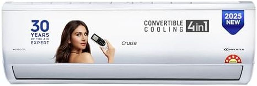 Cruise 1.5 Ton 5 Star Inverter Split AC with PM2.5 Air Purification (100% Copper, Convertible 4-in-1, Fast Cooling & Energy Saving, PM 2.5 Filter, Anti-Rust Tech, 2025 Model, CWCVBK-VQ3D185, White)