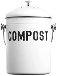 EPICA Countertop Compost Bin Kitchen | 1.3 Gallon | Odorless Composting Bin with Carbon Filters | Indoor Compost Bin with Lid | Stainless Steel Kitchen Composter for Food Scraps & Waste Recycling