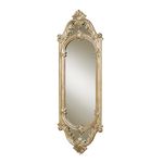 Touch of Class Livingston Accent Wall Mirror Gold One Size | Vintage Style | Arched with Ornate Victorian Designs