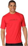 O'Neill Men's O'neill Men's Basic Skins Upf 50+ Short Sleeve Sun athletic shirts, Red, Large US