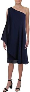 Lauren by Ralph Lauren Women's Londie One-Shoulder Dress, Indigo Blue, 10