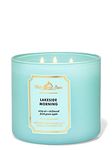 Bath & Body Works, White Barn 3-Wick Candle w/Essential Oils - 14.5 oz - New Core Scents! (Lakeside Morning)