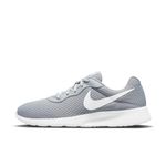 NIKE Men's Tanjun Sneaker, Wolf Grey White Barely Volt Black, 9 UK