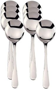 RSVP Monty's Stainless Steel Soup Spoons - Set of 8
