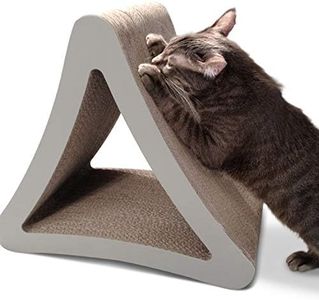 PetFusion 3-Sided Vertical Cat Scratching Post | Available in 18” & 24” | Multiple Angle Scratch Pad, 6 Usable Sides, Play, & Perch | 100% Recyclable Cardboard Cat Lounge