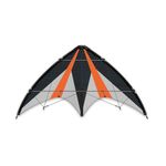Paul Günther 1028 1028 Synergy 125 GX Sports Steering Kite Ripstop Polyester Sail with Two Swivel Coils and Strings Approximately 125 x 54 cm Suitable for Ages 10+ Black