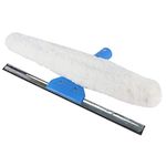 AIR O MATIC Cleaning Combi Mop Head Blue (2 in 1) 35 cm Glass Wiper Set (White, Medium)