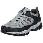 Skechers Men's After Burn M. Fit- Wonted Shoe, Grey/Black, 10 Extra Wide/Wide Shaft US