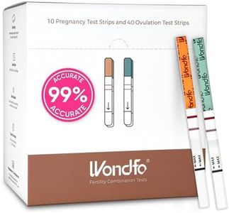 Pregnancy and Ovulation Test Strips Kit - Fertility Tracking and Family Planning - Early Detection Combo Kit for Home Use(40 LH + 10 HCG)