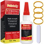 Shoe Glue Sole Repair, Transparent Shoe Repair Glue, Waterproof, Non-Hardening Glue For Shoes Repair Soles, Professional Glue for Shoes for Repairing Worn Shoes, Boots, Leather, etc. (30g)