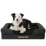 The Dog’s Bed, Premium Orthopaedic Dog Bed (Black Plush)